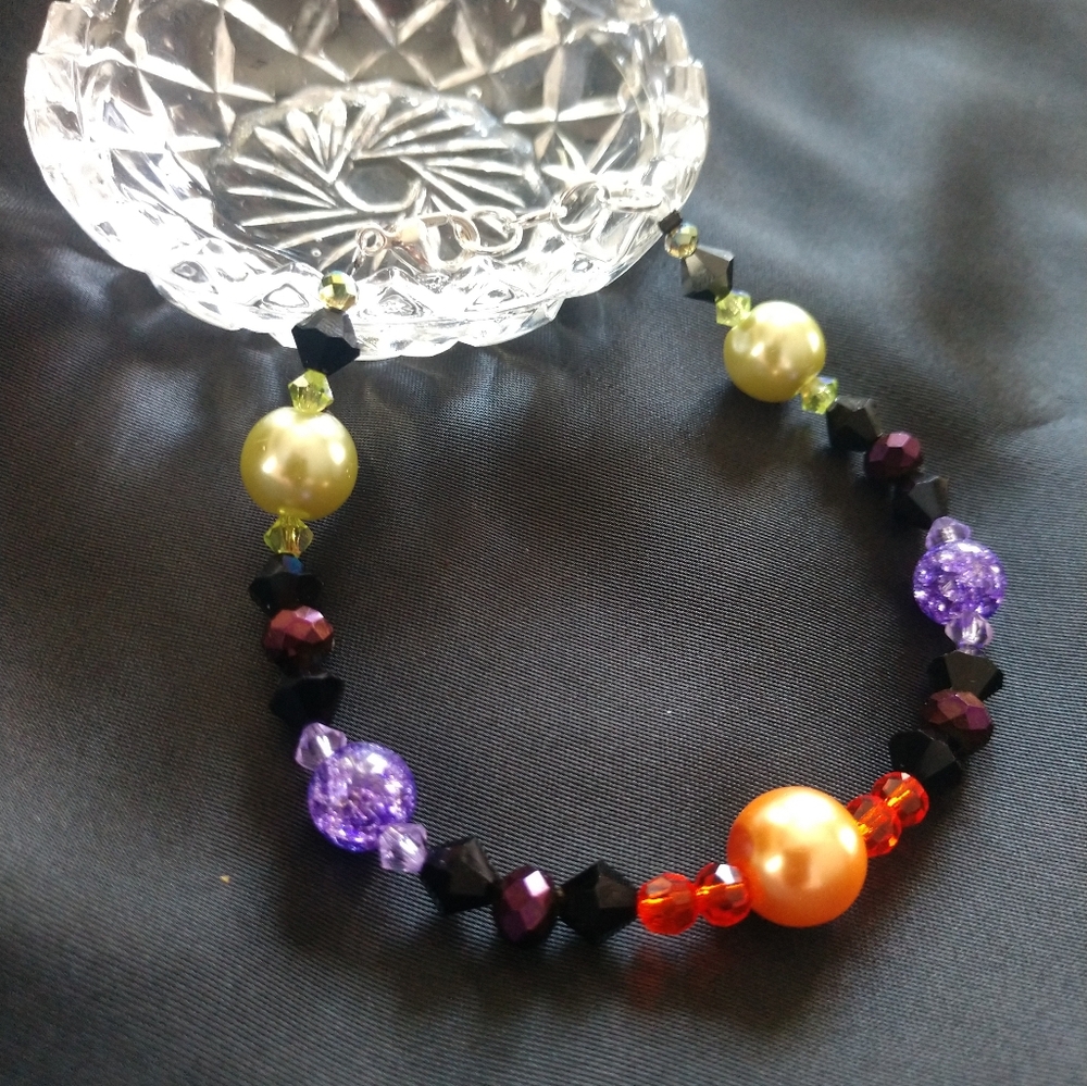 Halloween Sparkle Bead Bracelet